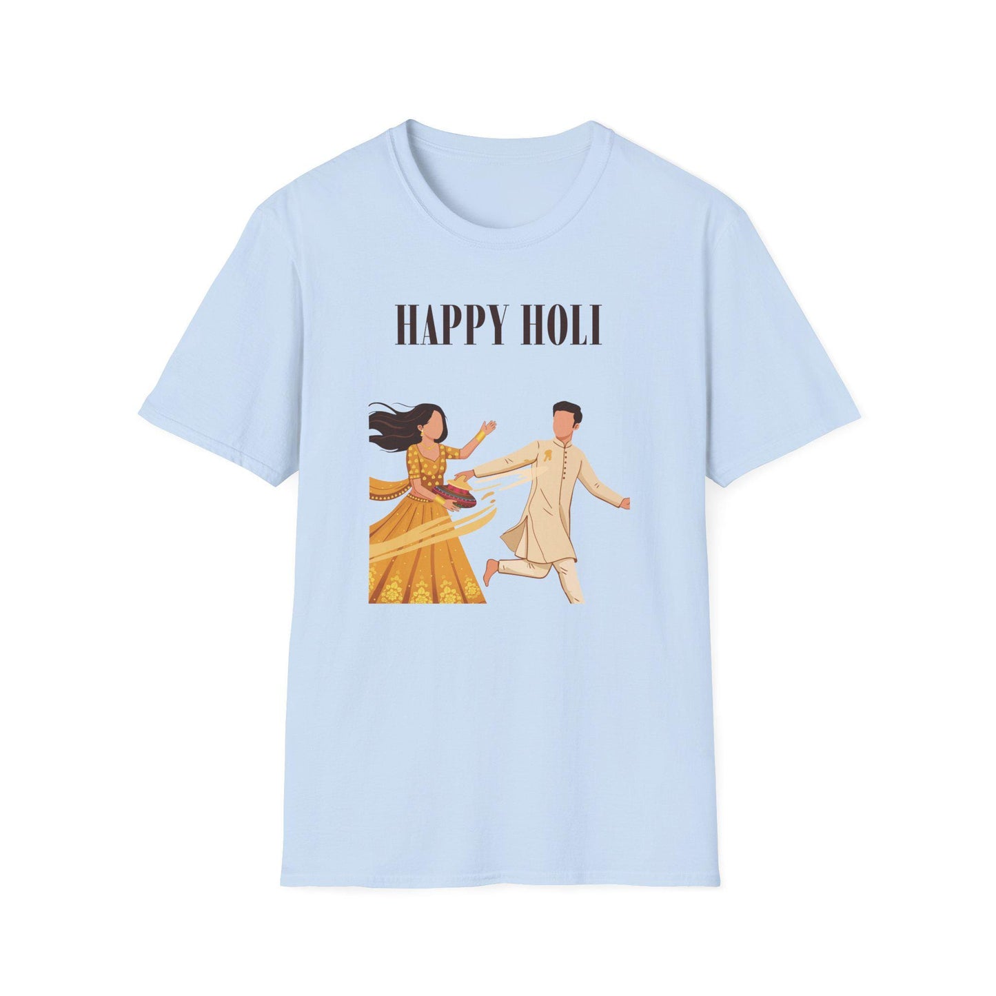 Happy Holi kids playing color powder T-Shirt | Holi festival colors design