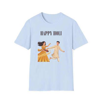 Happy Holi kids playing color powder T-Shirt | Holi festival colors design