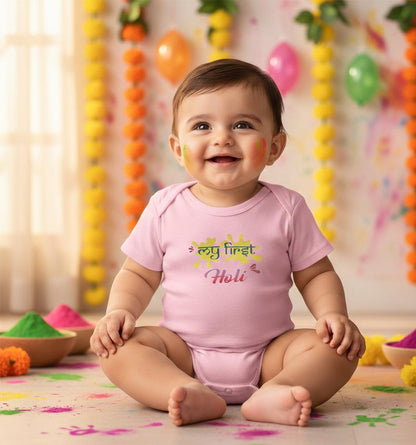 Holi Color Splash Bodysuit | Baby Holi Festival Colors