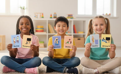 Action Verb Flashcards | Montessori Learning, Daily Activities (PDF Download)