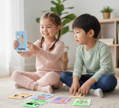 Action Verb Flashcards | Montessori Learning, Daily Activities (PDF Download)
