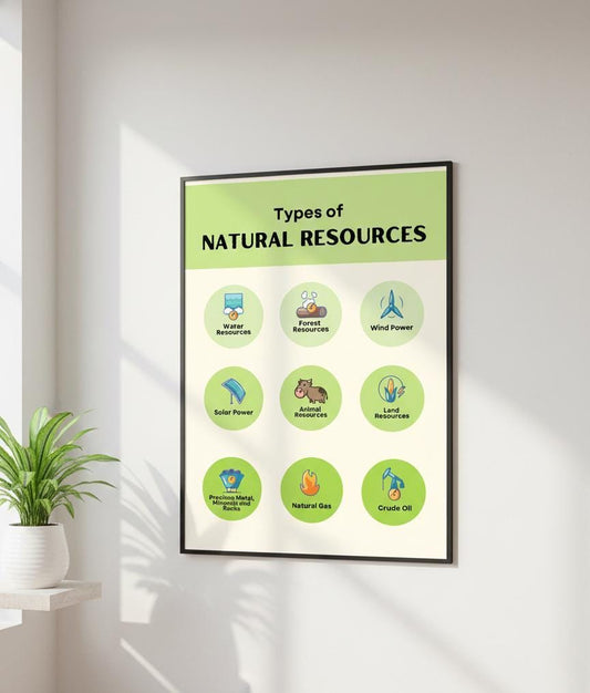 Natural Resources Poster, Earth Science Classroom Decor (Digital Download)