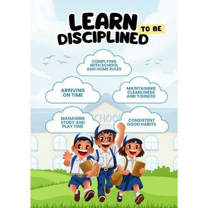 Learn Discipline Kids Poster, Classroom Homeschool Decor (Digital Download)