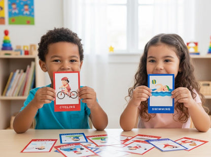 Daily Routine Flashcards, Visual Schedule, Montessori Activity Cards (Digital Download)