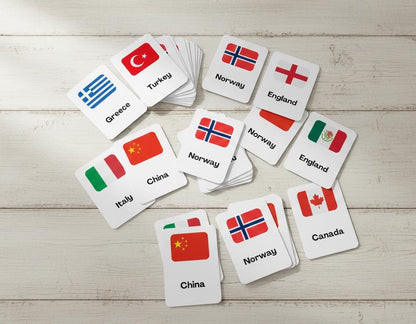 Country Flag Flashcards, World Geography Learning, Montessori Social Studies (Digital Download)