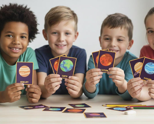 Solar System Flashcards, Montessori Astronomy Printables (Digital Download)