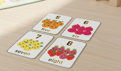 Montessori Number Flashcards 1-10, Counting Practice (Digital Download)