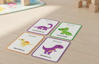 Dinosaur Counting Flashcards, Montessori Number Recognition (Digital Download)