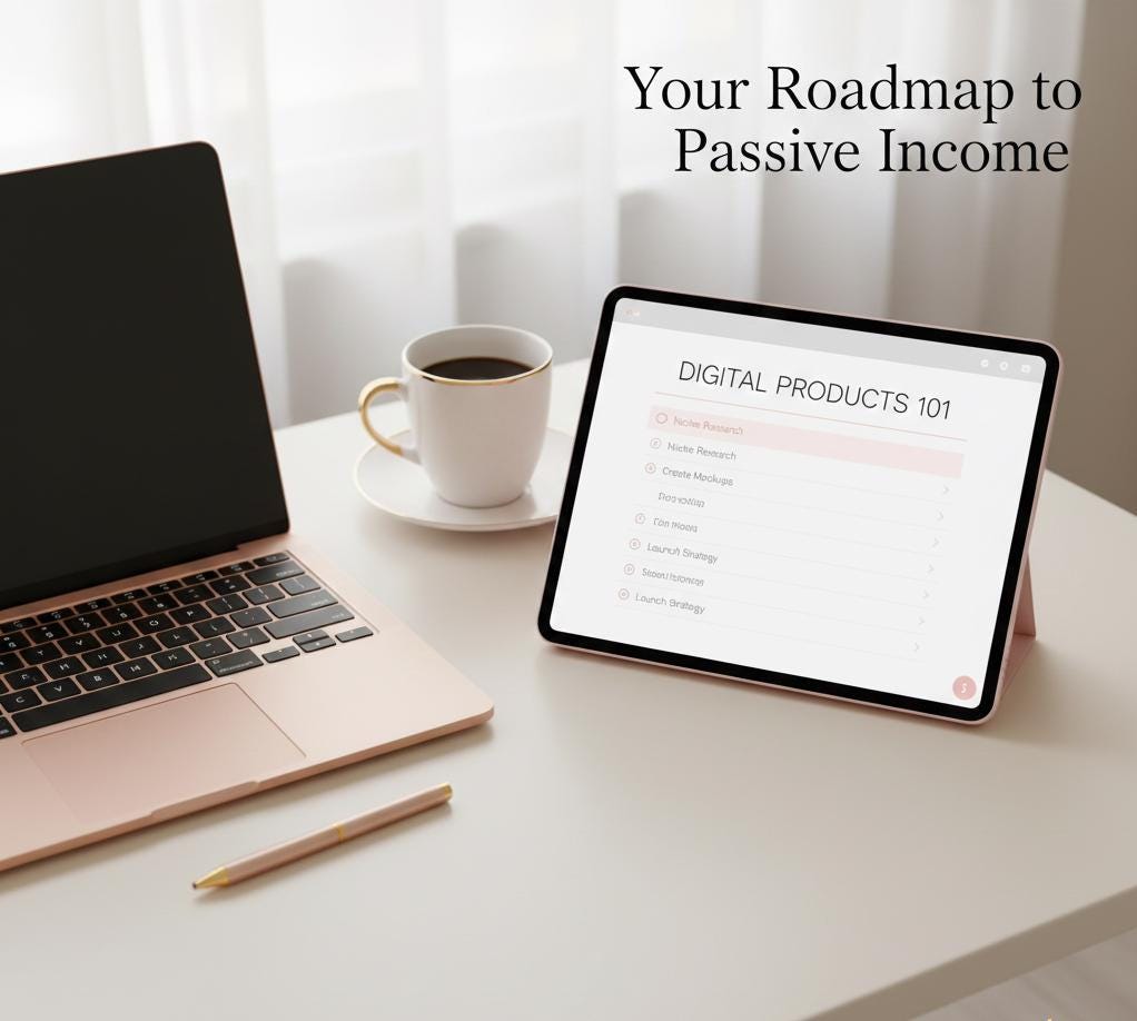 Digital Product Planner, Niche Discovery Workbook (PDF Download)