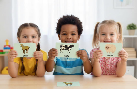Animal Flashcards, Montessori Learning, Preschool Vocabulary (Digital Download)