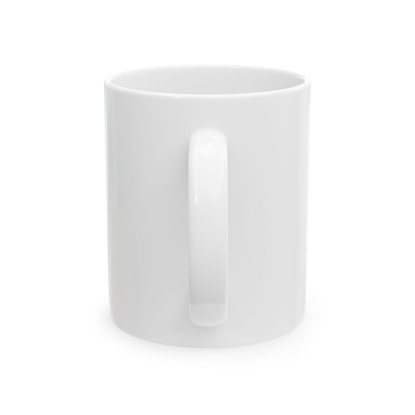 Windblown Woman Silhouette Mug | Black Art Ceramic Coffee Cup | International Womens day