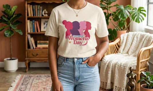 International women's day silhouettes t-shirt | feminist celebration tee