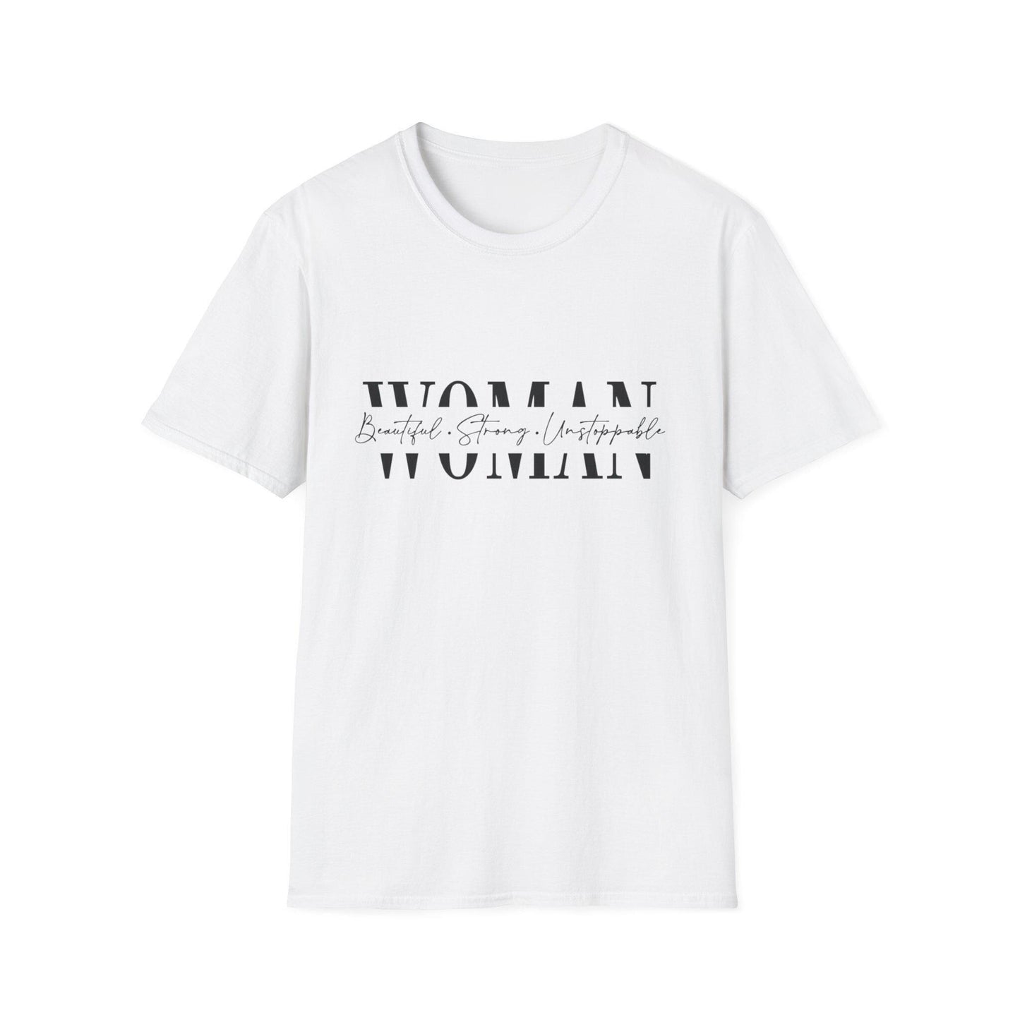 Woman typography t-shirt | feminine script graphic tee