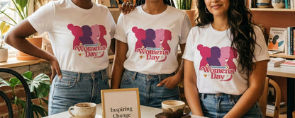 International women's day silhouettes t-shirt | feminist celebration tee