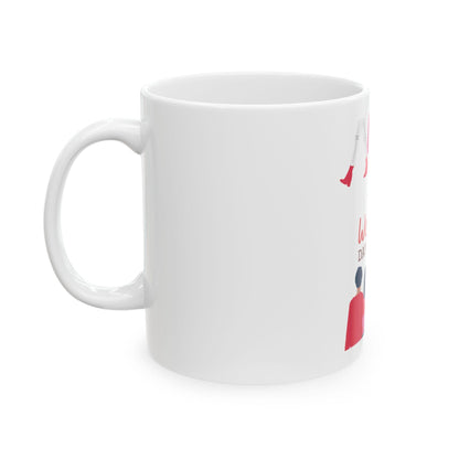 Happy Women's Day Illustration Mug | Women's Day Ceramic Mug