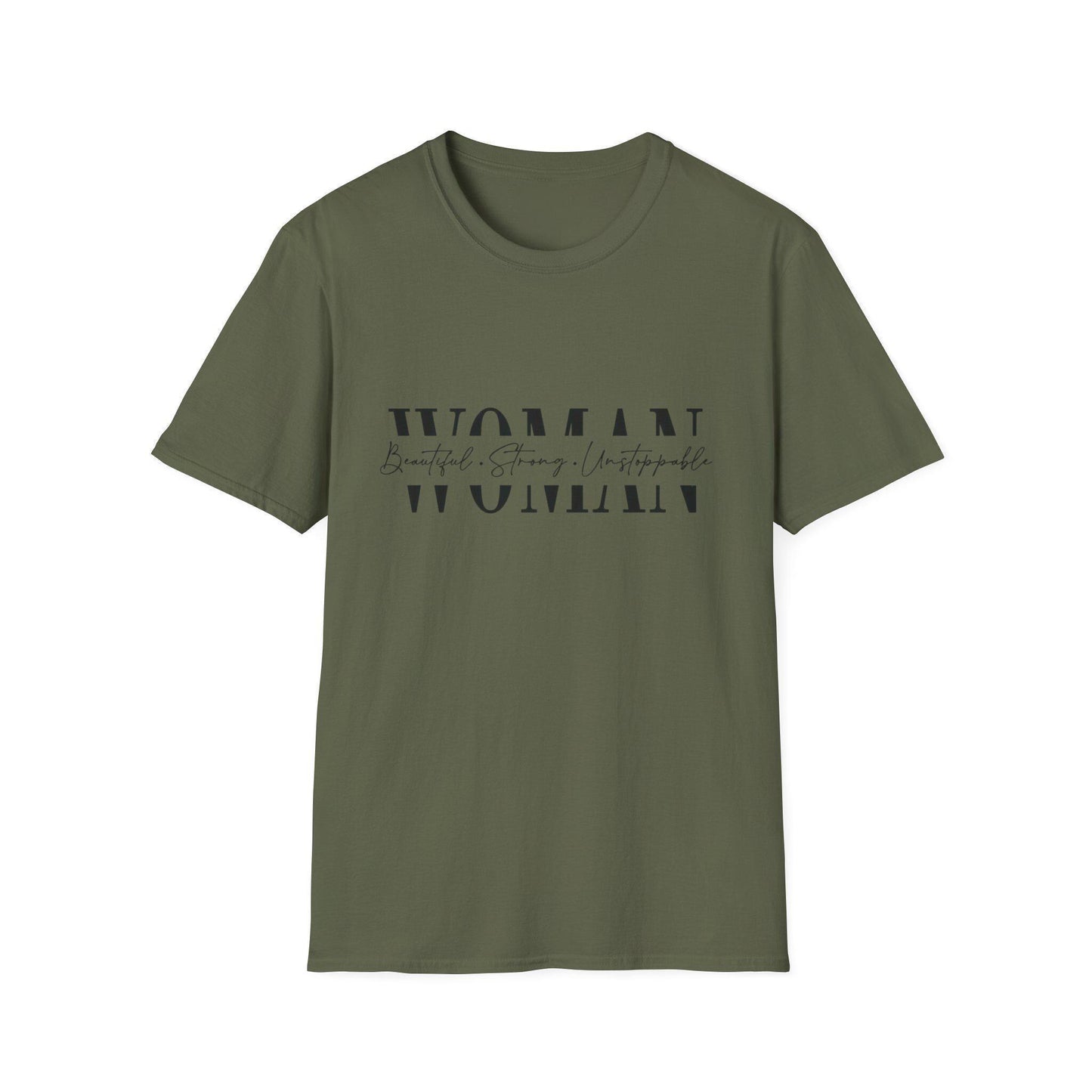 Woman typography t-shirt | feminine script graphic tee