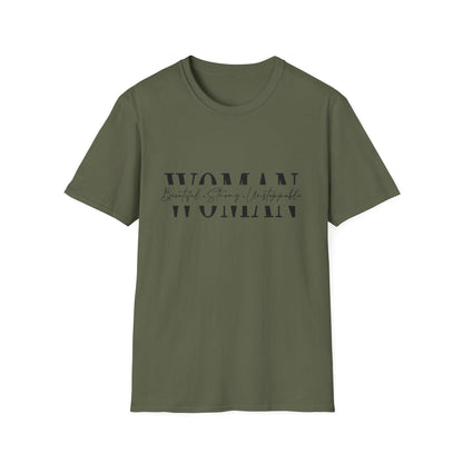 Woman typography t-shirt | feminine script graphic tee