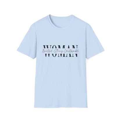 Woman typography t-shirt | feminine script graphic tee