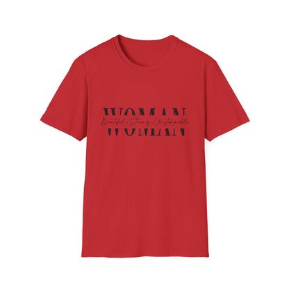 Woman typography t-shirt | feminine script graphic tee