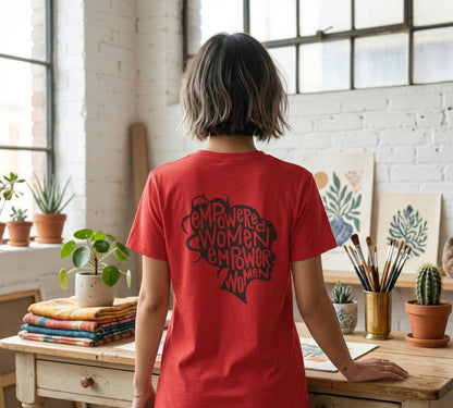 Empowered women empower women t-shirt | feminist typography tee
