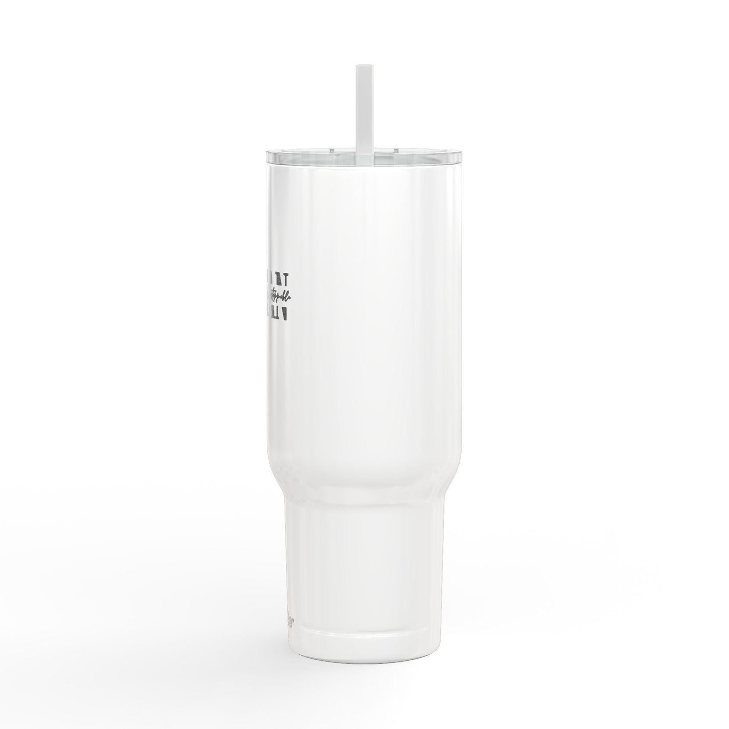 Woman text stencil design Tumbler | 40oz Engraved Insulated Tumbler with Lid | International Womens Day