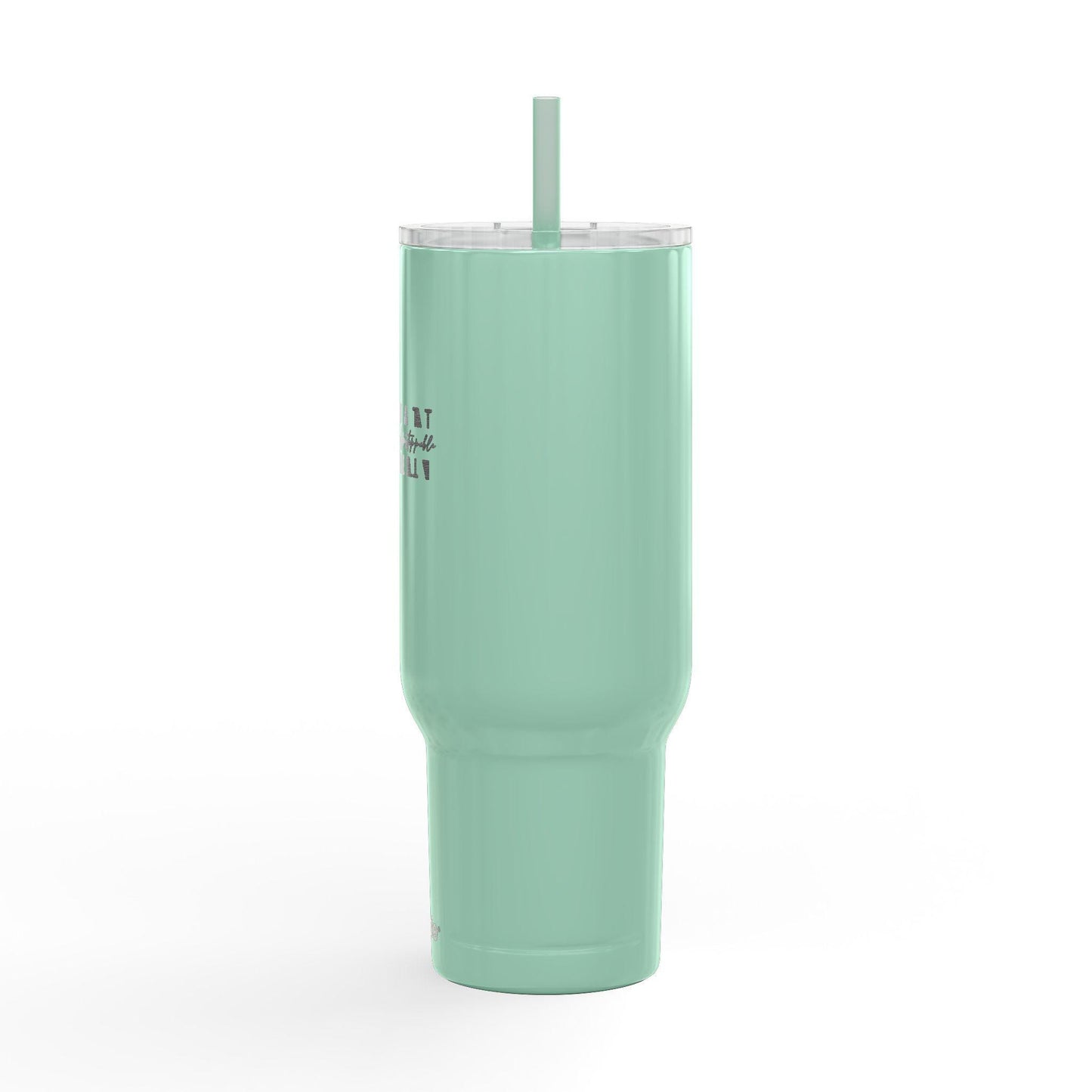 Woman text stencil design Tumbler | 40oz Engraved Insulated Tumbler with Lid | International Womens Day