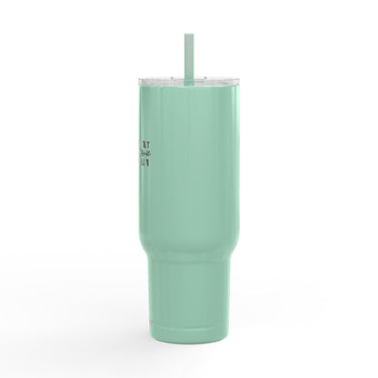 Woman text stencil design Tumbler | 40oz Engraved Insulated Tumbler with Lid | International Womens Day
