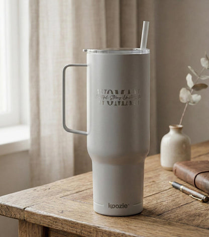Woman text stencil design Tumbler | 40oz Engraved Insulated Tumbler with Lid | International Womens Day