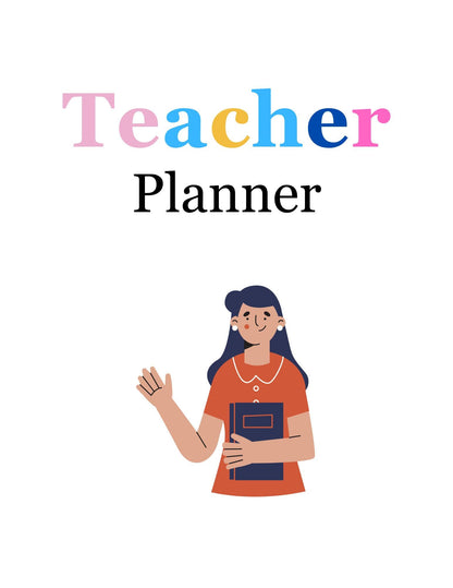Digital Teacher Planner - Undated Academic Lesson Plan and Gradebook - Student Information, Attendance Log, Seating Chart & Meeting Notes