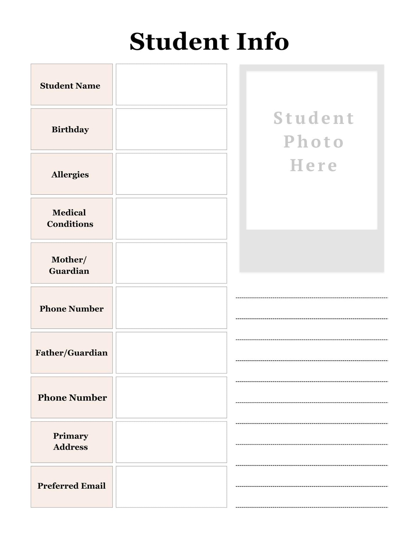 Digital Teacher Planner - Undated Academic Lesson Plan and Gradebook - Student Information, Attendance Log, Seating Chart & Meeting Notes