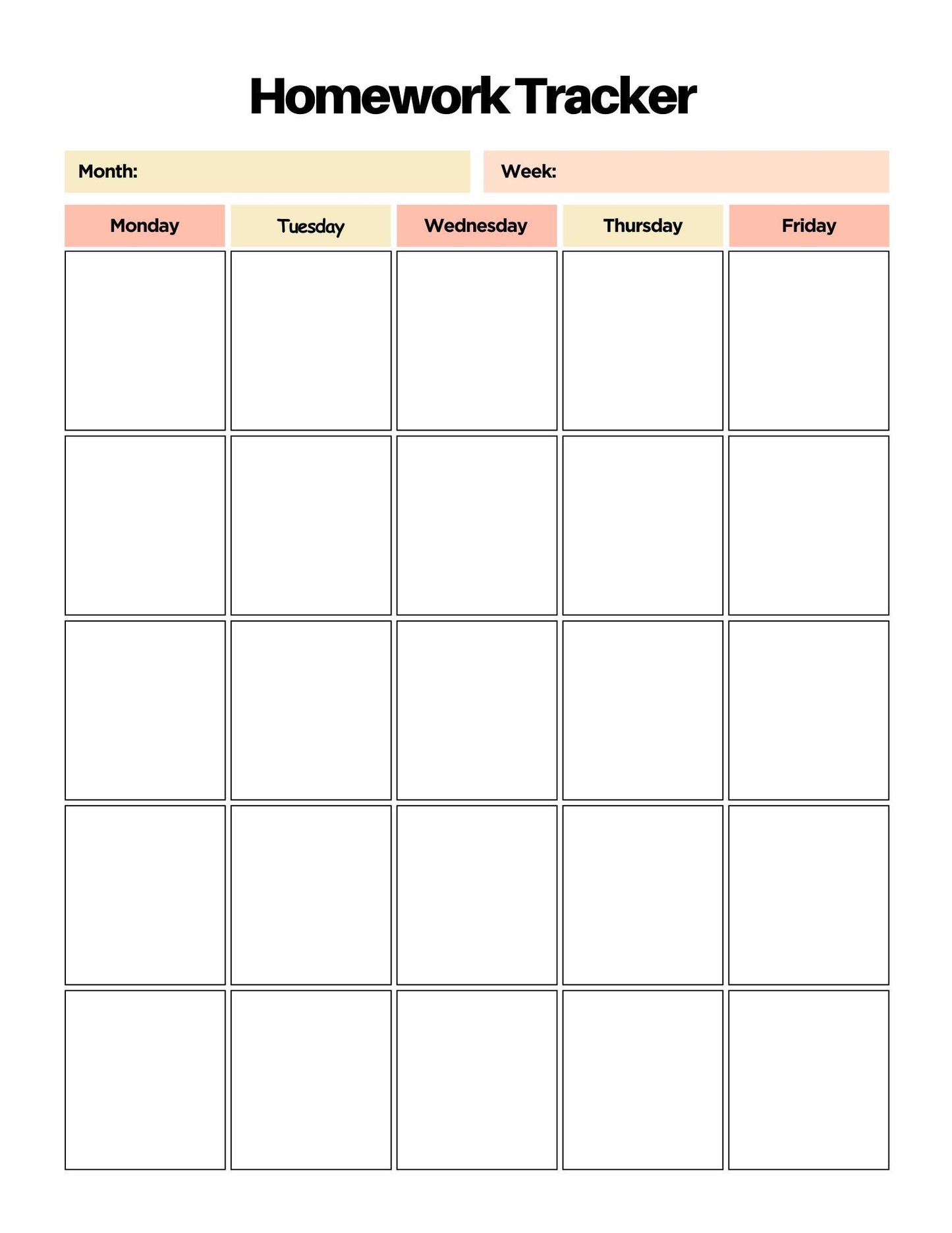 Student Planner Digital Academic Organizer, College School Planner, Grade Tracker, Homework & Assignment Log, Study Checklist.