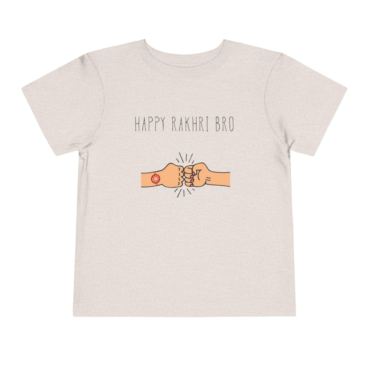 Happy Rakhri Bro fist bump Toddler Tee | Raksha Bandhan sibling shirt