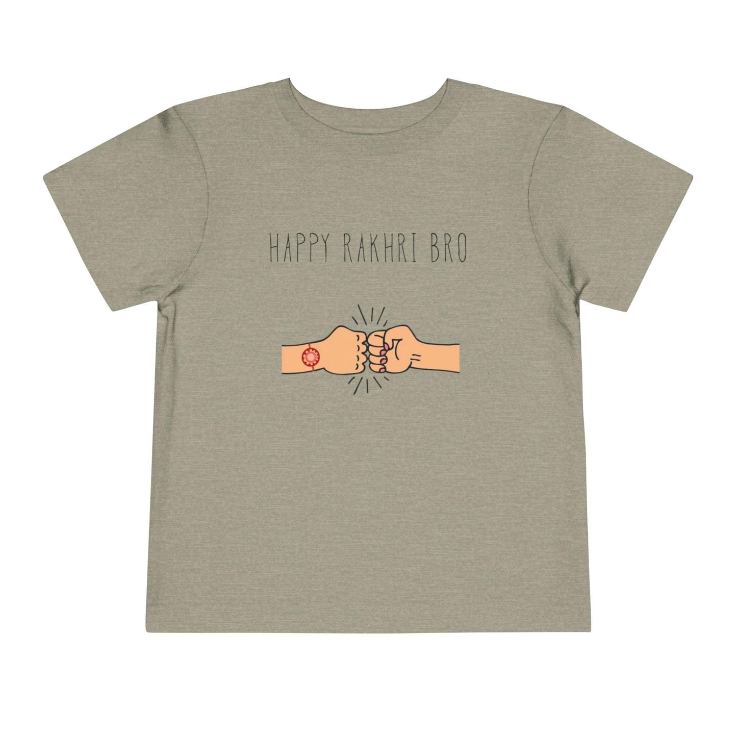Happy Rakhri Bro fist bump Toddler Tee | Raksha Bandhan sibling shirt