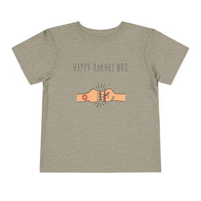 Happy Rakhri Bro fist bump Toddler Tee | Raksha Bandhan sibling shirt