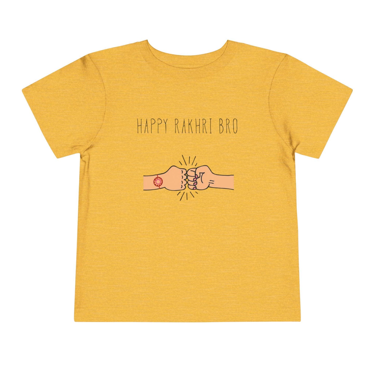 Happy Rakhri Bro fist bump Toddler Tee | Raksha Bandhan sibling shirt