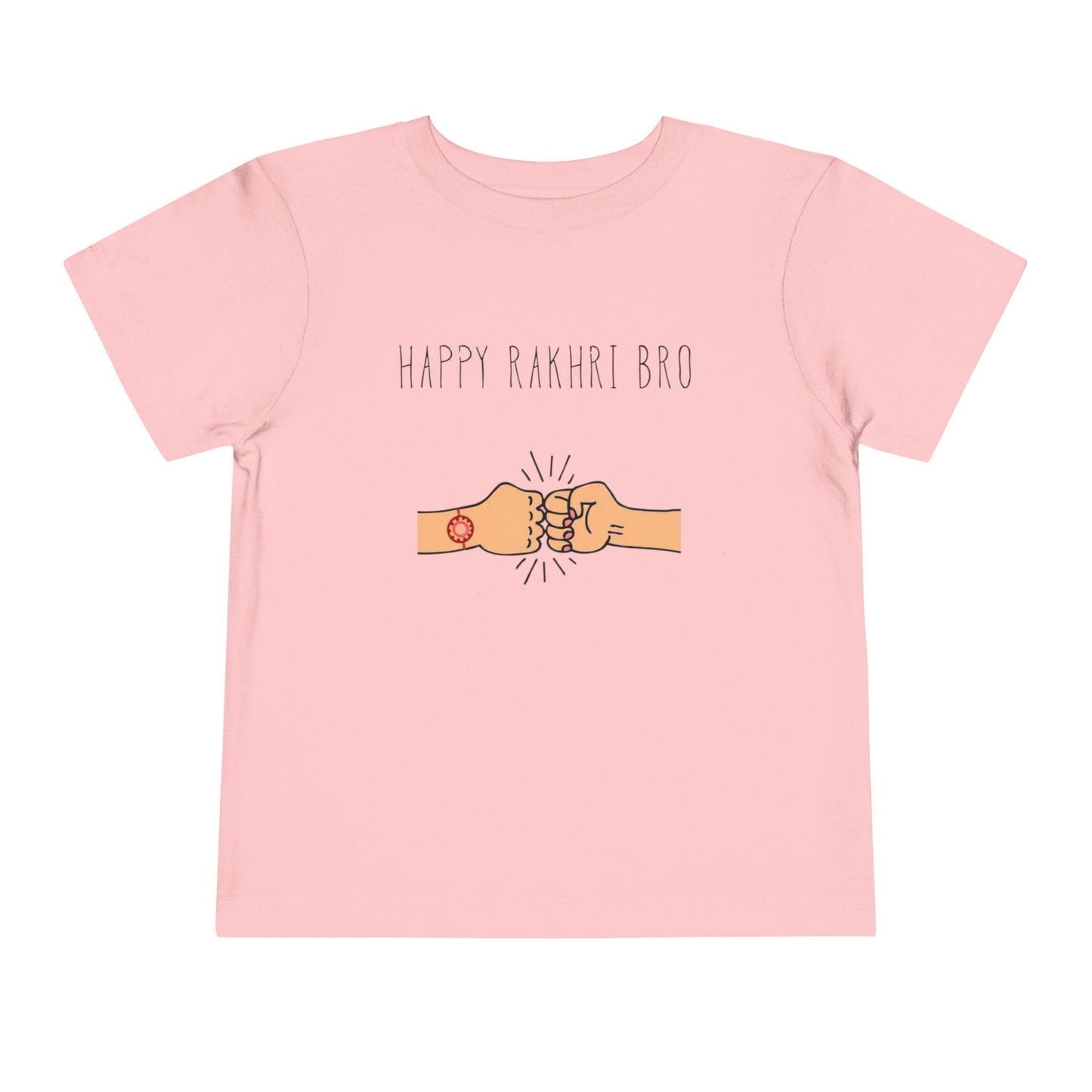 Happy Rakhri Bro fist bump Toddler Tee | Raksha Bandhan sibling shirt