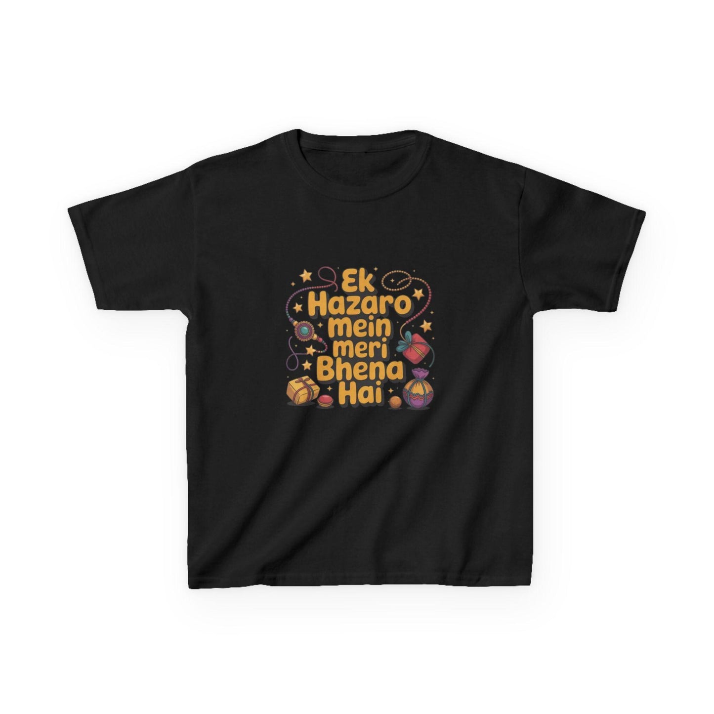 Kids Hindi Sibling Tee | Ek Hazaro Mein Meri Bhena Hai, Rakhi Festival Shirt