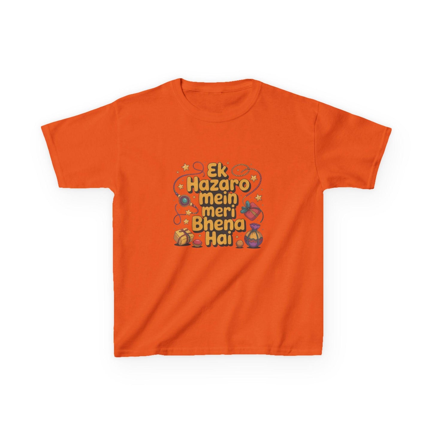 Kids Hindi Sibling Tee | Ek Hazaro Mein Meri Bhena Hai, Rakhi Festival Shirt