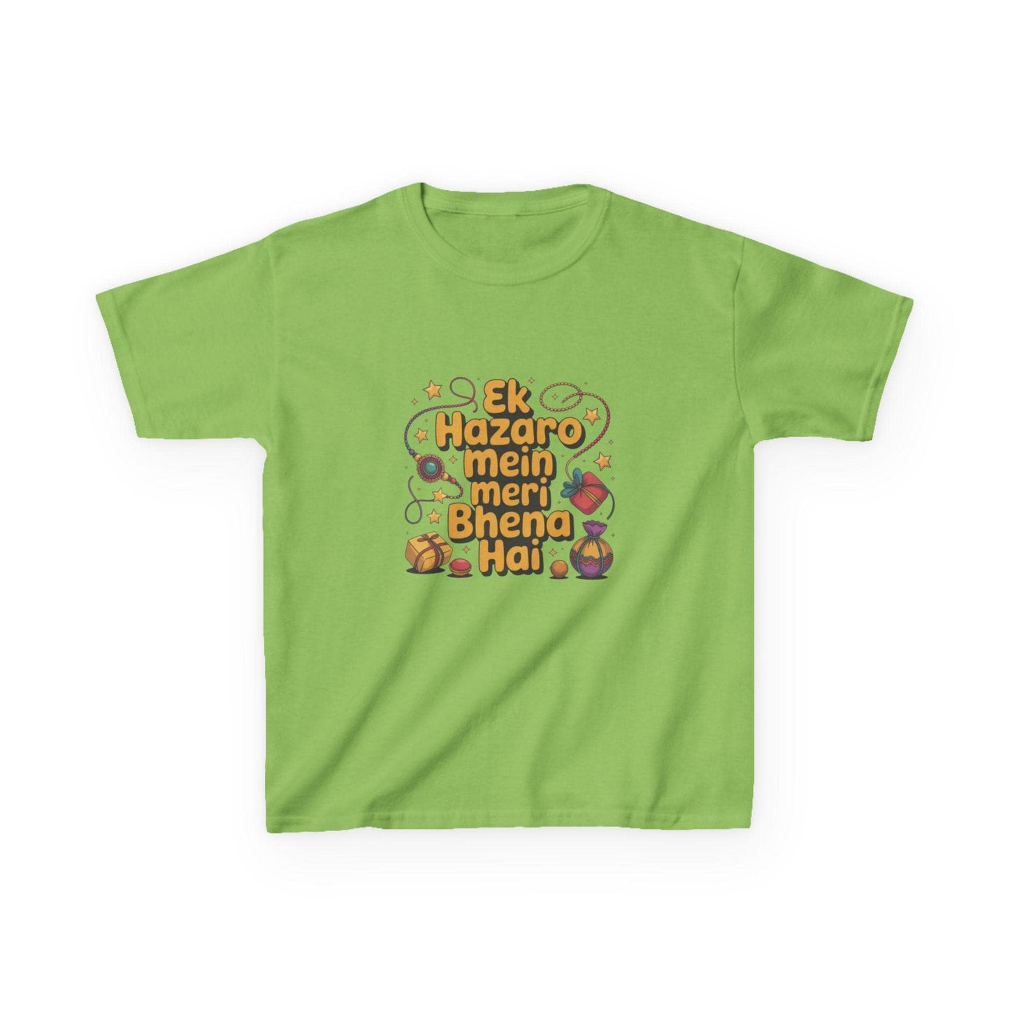 Kids Hindi Sibling Tee | Ek Hazaro Mein Meri Bhena Hai, Rakhi Festival Shirt