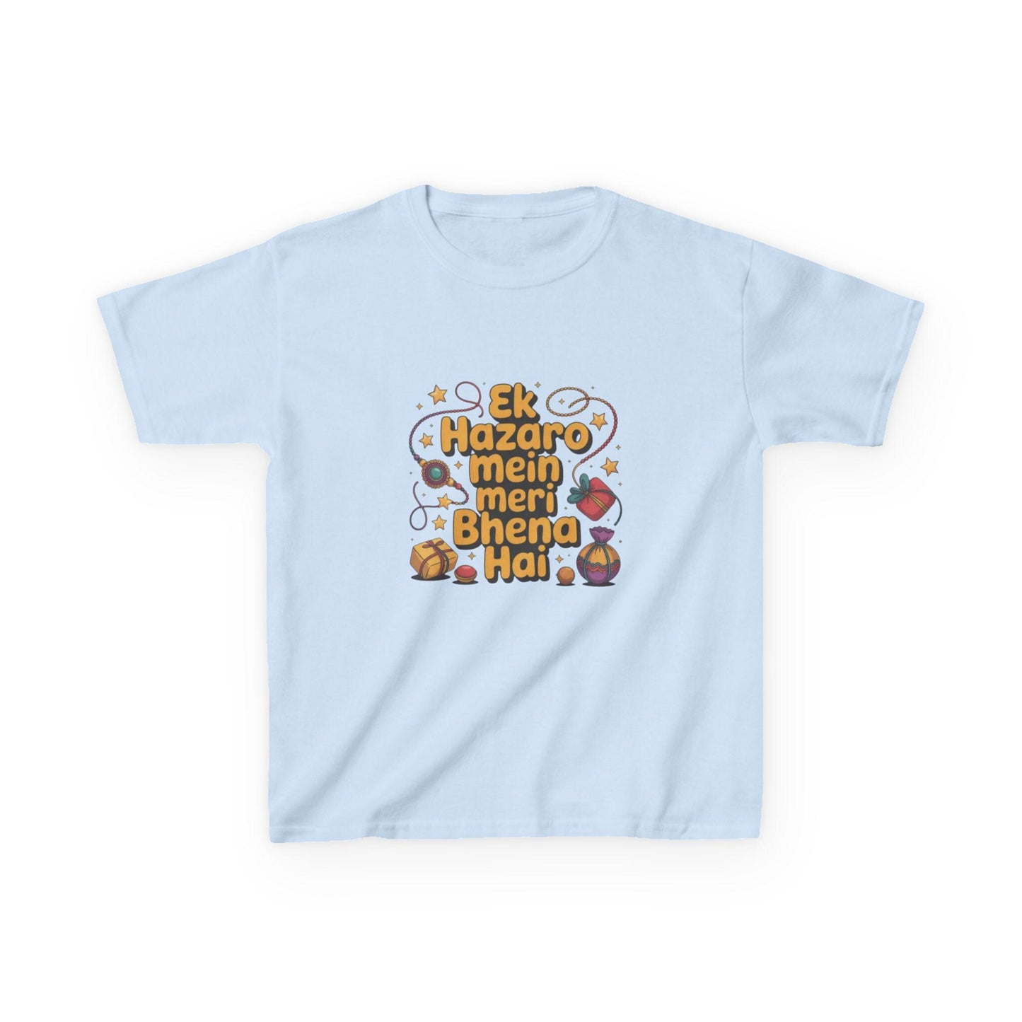 Kids Hindi Sibling Tee | Ek Hazaro Mein Meri Bhena Hai, Rakhi Festival Shirt