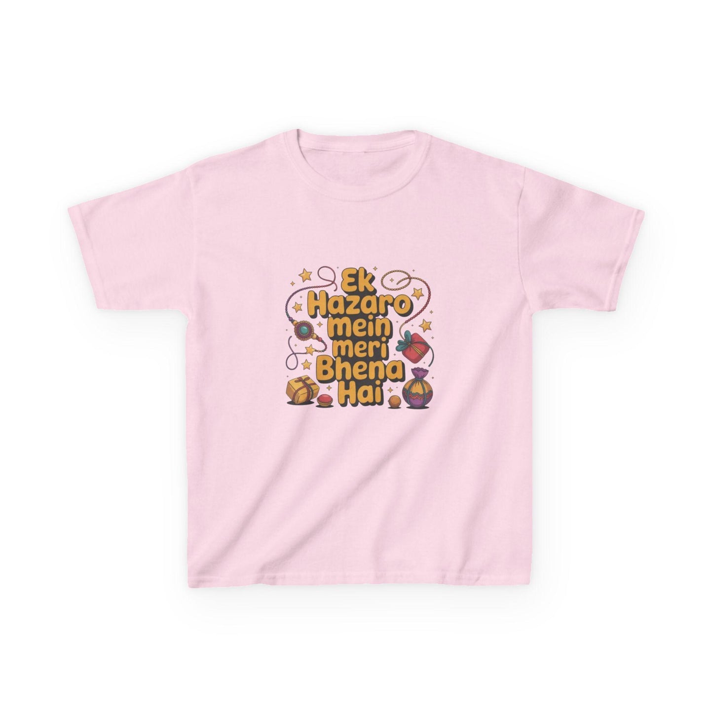 Kids Hindi Sibling Tee | Ek Hazaro Mein Meri Bhena Hai, Rakhi Festival Shirt