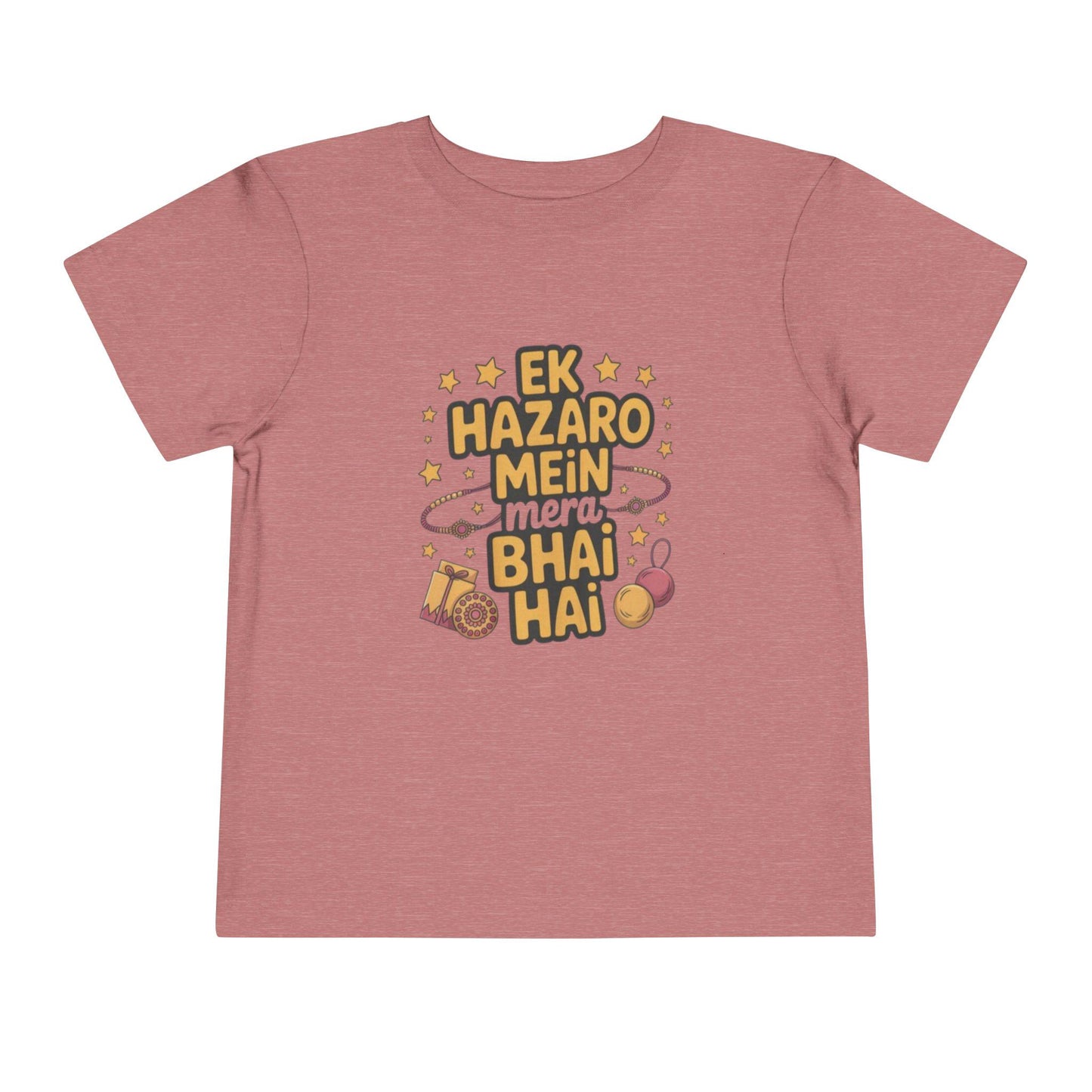Toddler Sibling Tee | Hindi Ek Hazaro Mein Mera Bhai Hai, Rakhi Festival Shirt