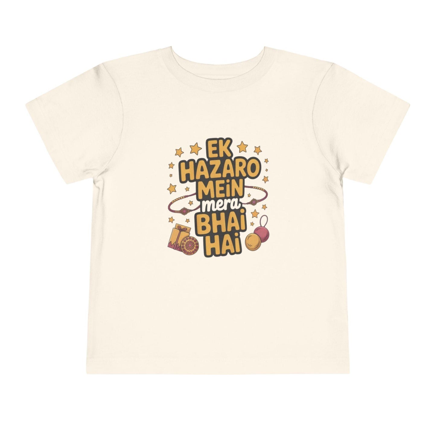 Toddler Sibling Tee | Hindi Ek Hazaro Mein Mera Bhai Hai, Rakhi Festival Shirt