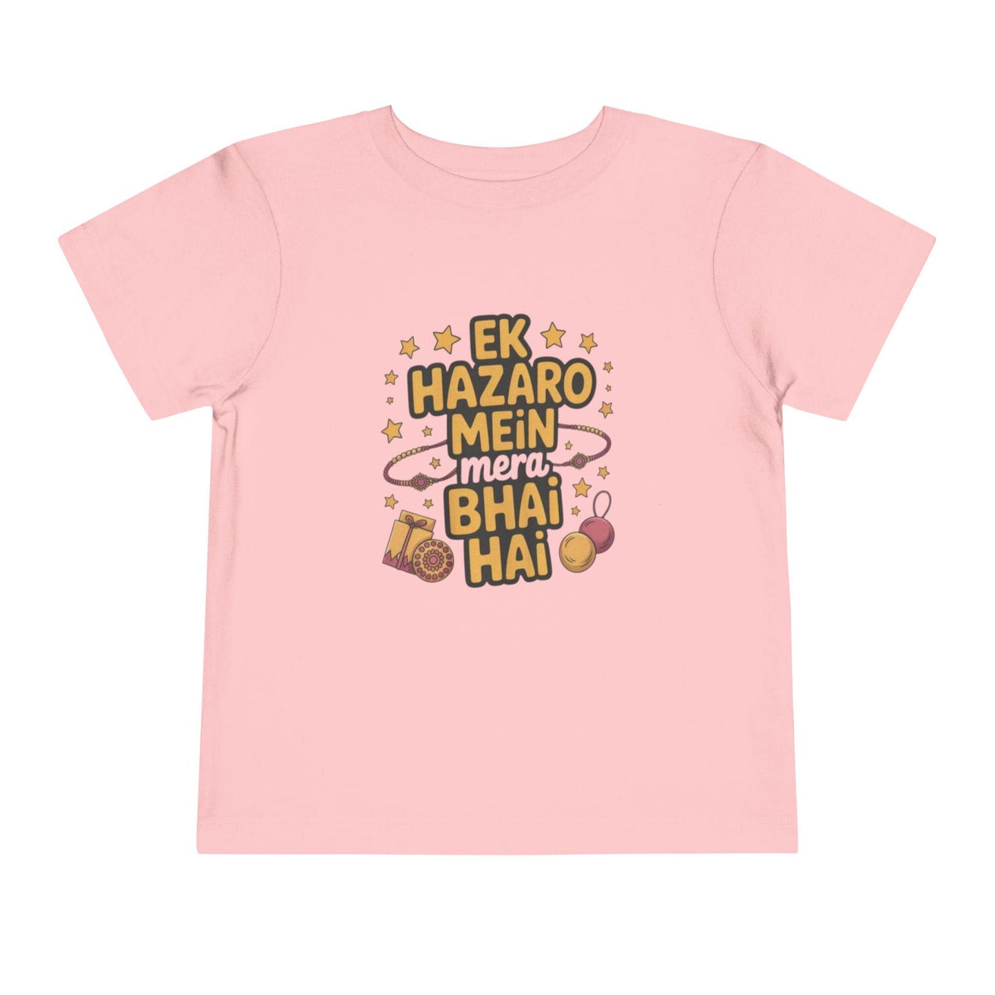 Toddler Sibling Tee | Hindi Ek Hazaro Mein Mera Bhai Hai, Rakhi Festival Shirt