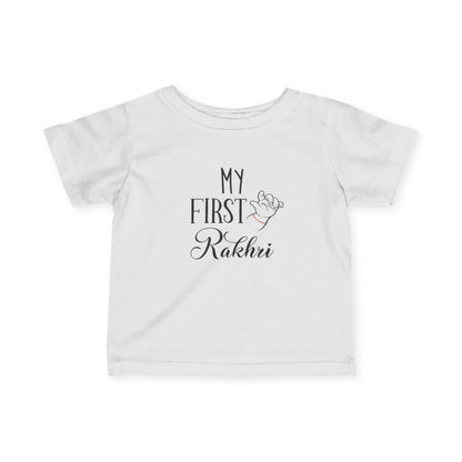 Baby's First Rakhi Infant Tee | Newborn Celebration Shirt, Cotton Blend