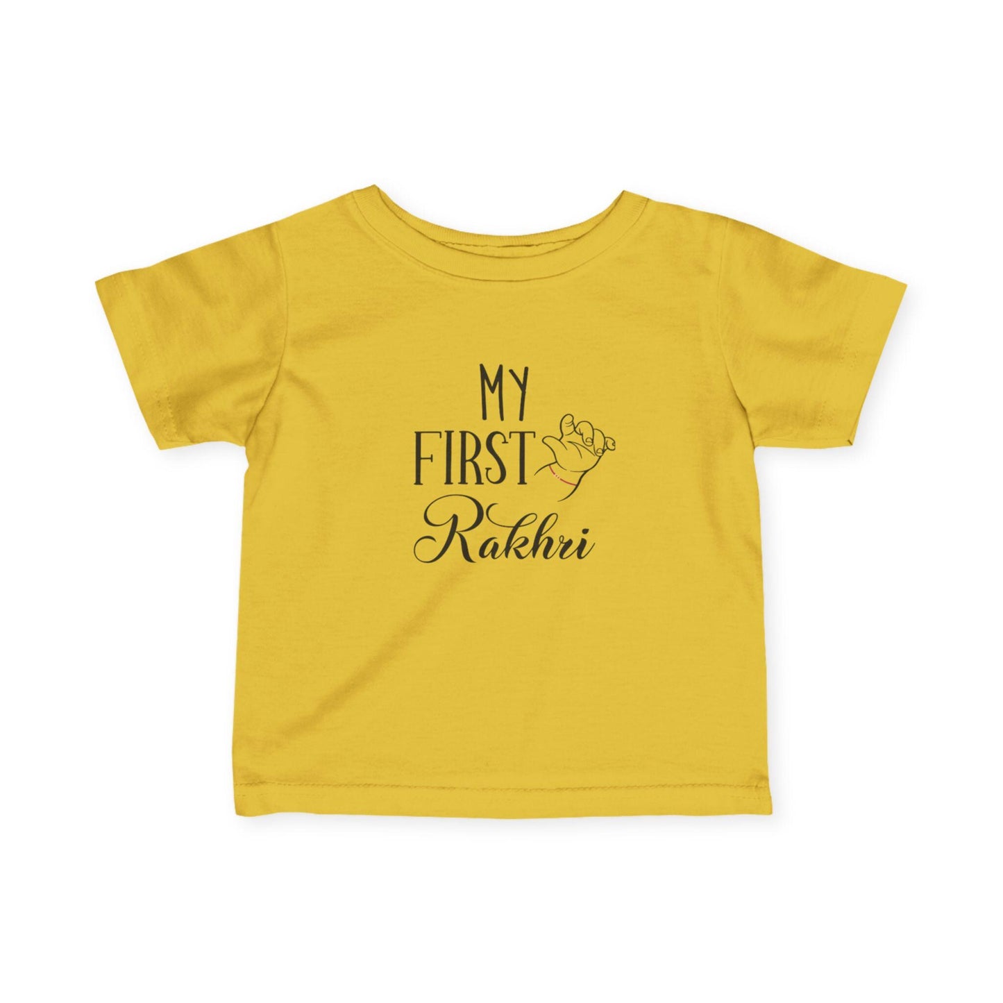 Baby's First Rakhi Infant Tee | Newborn Celebration Shirt, Cotton Blend
