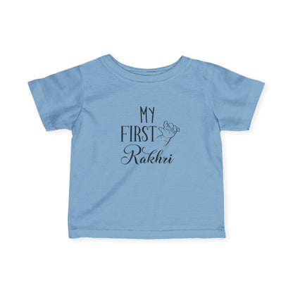 Baby's First Rakhi Infant Tee | Newborn Celebration Shirt, Cotton Blend