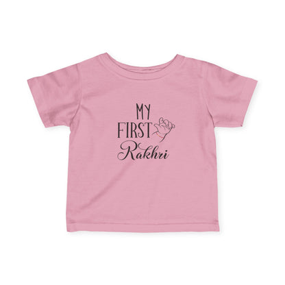 Baby's First Rakhi Infant Tee | Newborn Celebration Shirt, Cotton Blend