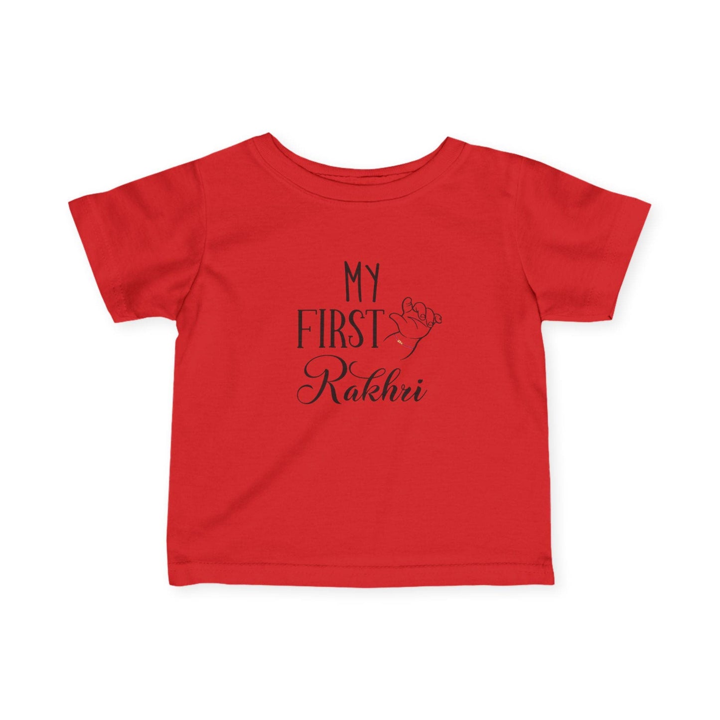 Baby's First Rakhi Infant Tee | Newborn Celebration Shirt, Cotton Blend