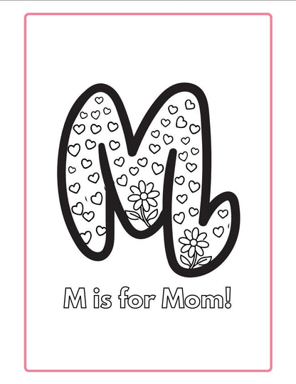 Preschool Mother's Day Father's Day Worksheets, Footprint Art, Report Card (Digital Download)